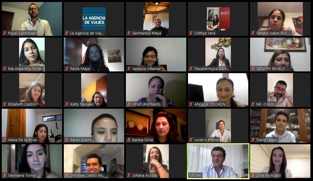 El equipo Viajes Amazonas, liderado por Germánico Maya; Alberto Muñoz junto a participantes de agencias y mayoristas aliadas. - Ladevi Medios y Soluciones El equipo Viajes Amazonas, liderado por Germánico Maya; Alberto Muñoz junto a participantes de agencias y mayoristas aliadas.