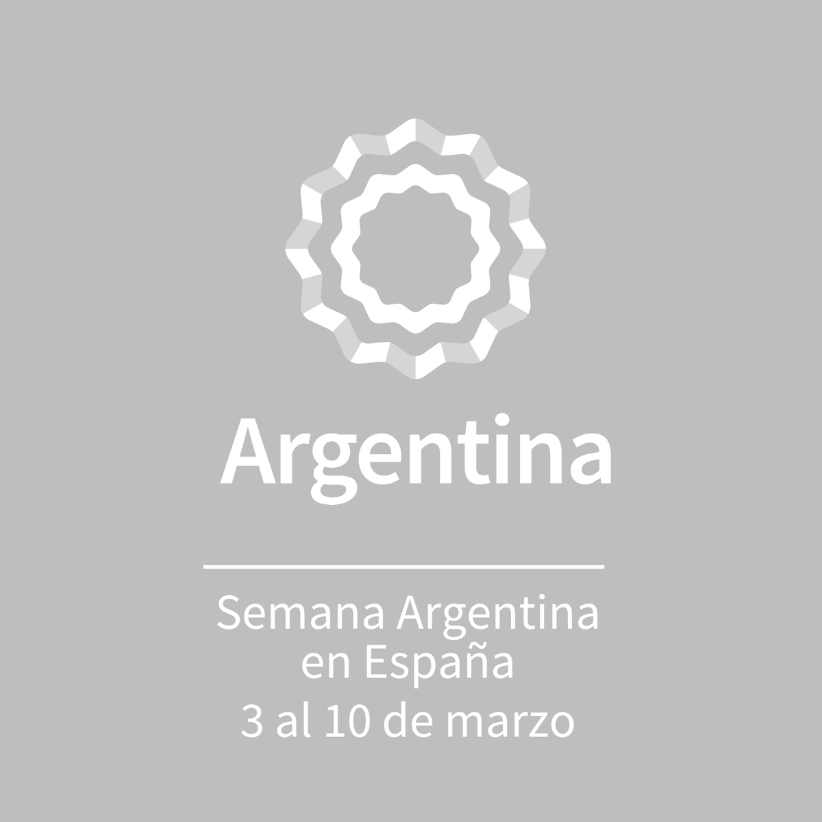 El flyer de la Semana Argentina en España.