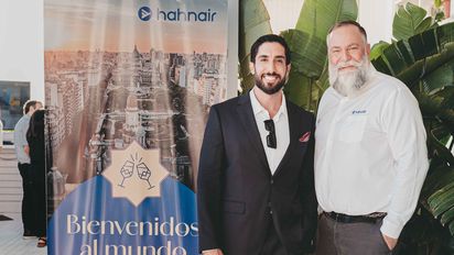 Hahnair: Ignacio Giorgi (IG), Regional VP for South America; y Jörg Troester (JT), Head of Corporate Strategy.