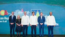 El presidente de República Dominicana, Luis Abinader, inauguró el evento junto a otra autoridades y representantes de empresas de cruceros.