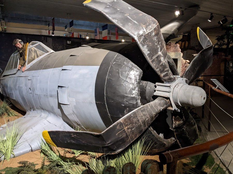 La superioridad aérea jugó un papel preponderante en la Operación Overlord. La imagen corresponde al Museo de la Victoria, de Carentan.