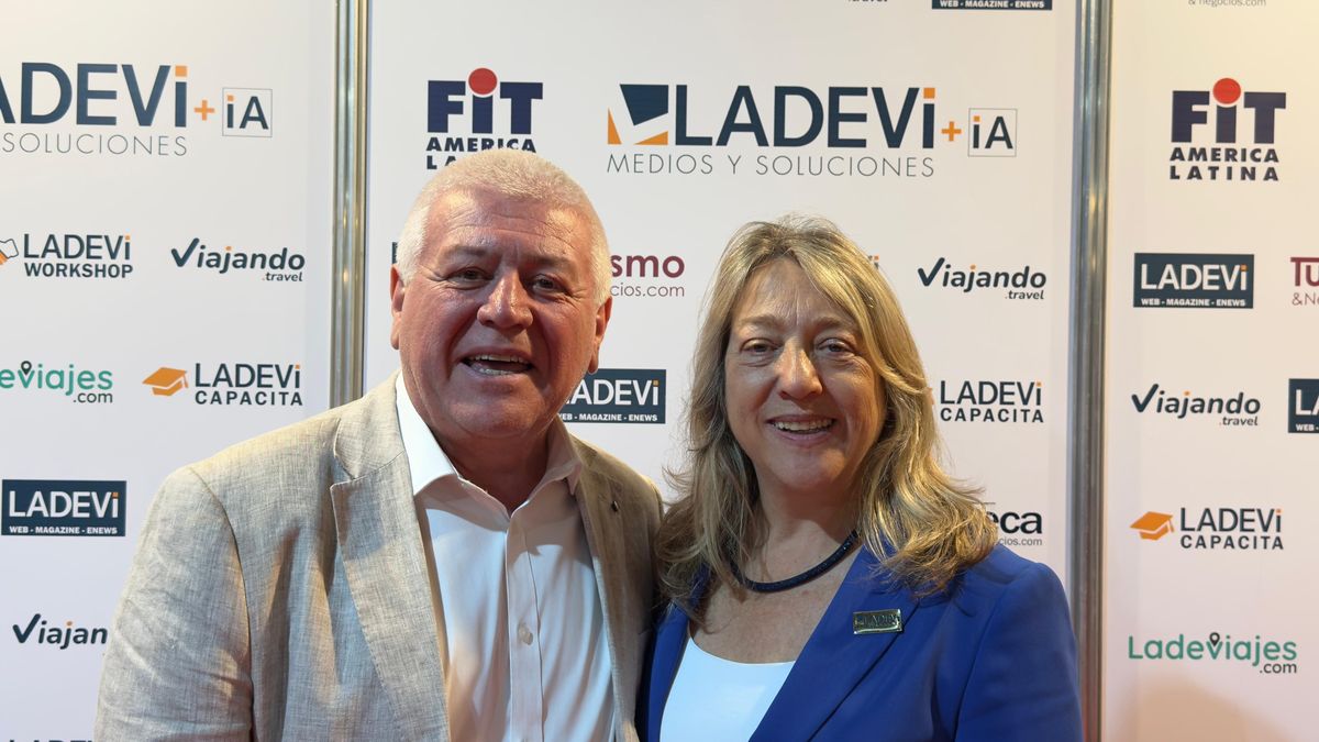 José Destefanis, director de Destefanis Travel; junto a Claudia González, directora de Ladevi.&nbsp;