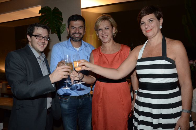 Viviane Amadei (Best Western), Viviânne Martins y Paulo Amorin (Alagev), Karen Schmidt y Matt Texeira (Best Western).