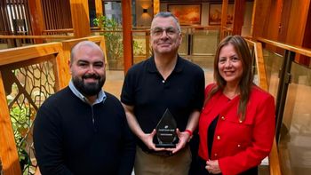 Joao P. Miranda, Director de Ventas para LATAM de AMAWaterways; Francisco Javier Gamio, Gerente General de Tempo Reps; y Jennifer Roshetski, Gerente Comercial para Latinoamérica y el Caribe de la naviera.&nbsp;