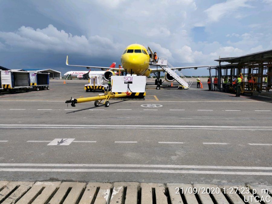 Llegada del primer vuelo internacional a Cartagena