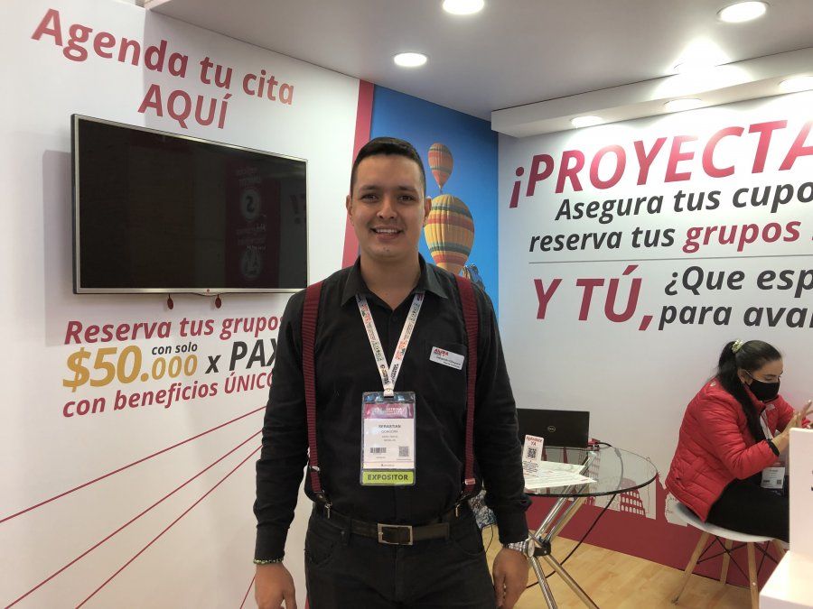 Sebastián Góngora (Akira Travel) en la Vitrina Turística Anato 2021.