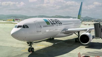 Uno de los aviones que componen la flota de LEVEL (IAG).