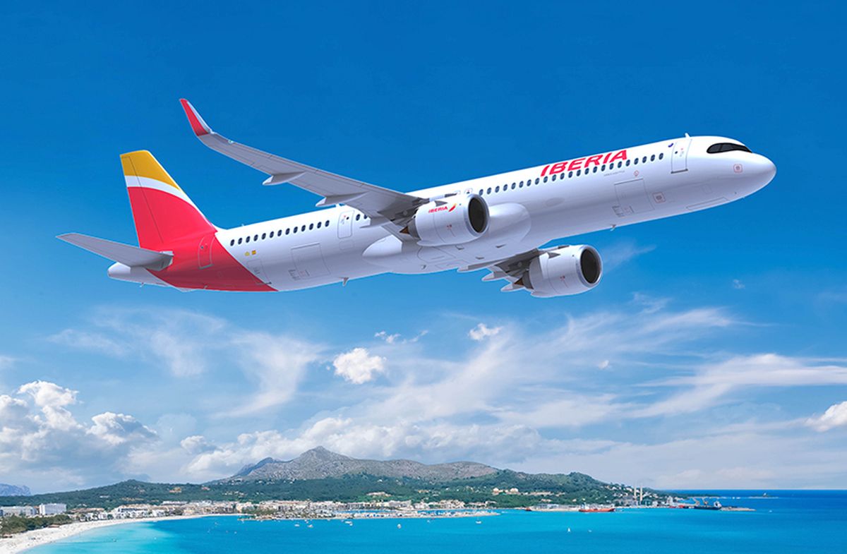 Avión Airbus A321 XLR de Iberia.