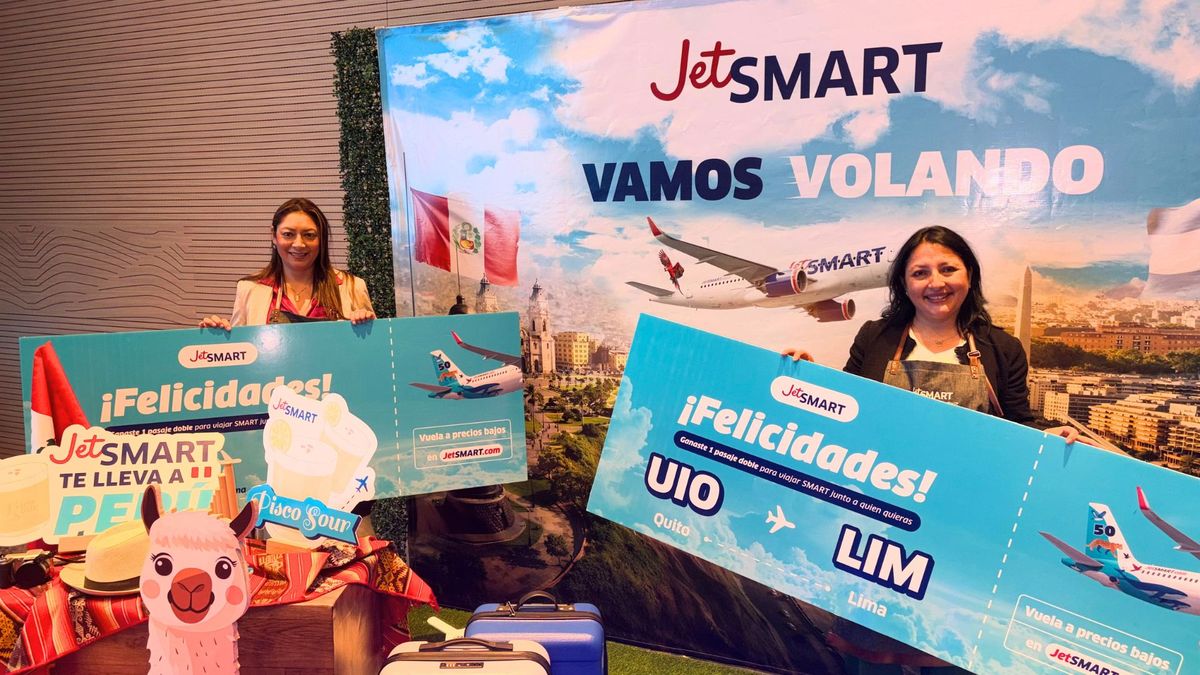 JetSmart sorteó premios entre los asistentes. JetSmart sorteó premios entre los asistentes.