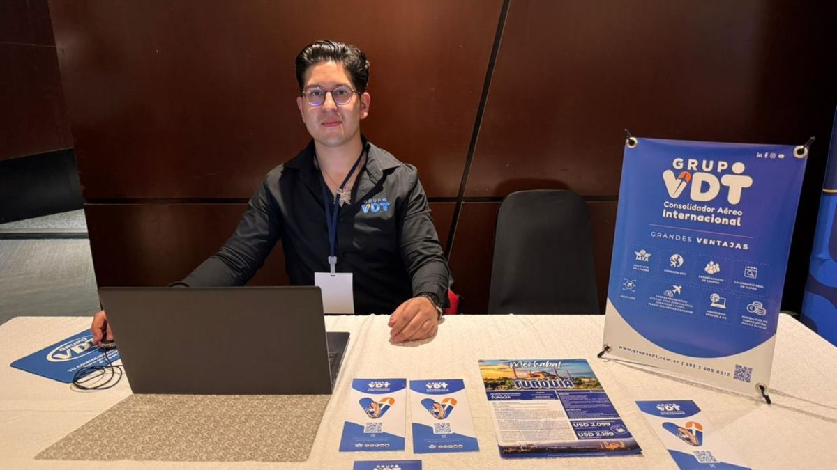 Jair Torres, representante comercial de Grupo VDT Ecuador, en el Ladevi Workshop en Guayaquil. Jair Torres, representante comercial de Grupo VDT Ecuador, en el Ladevi Workshop en Guayaquil. 