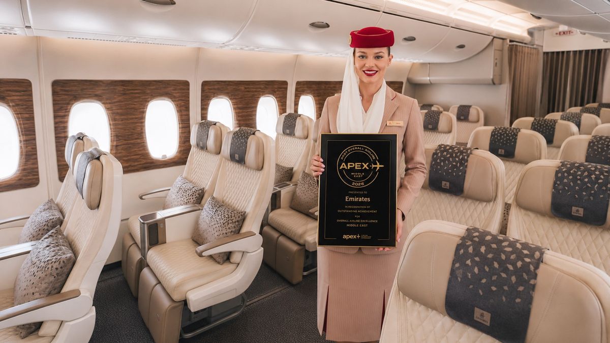 Emirates ha sido reconocida como Mejor aerolínea global de Oriente Medio en los APEX Best in Airline Awards 2026