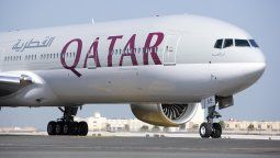 Boeing B-777 de Qatar que renovó su convenio con Travelport.