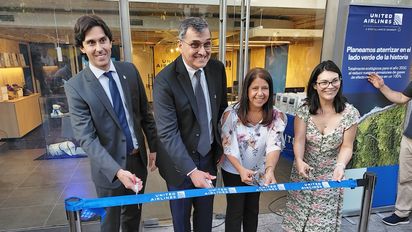 United Airlines inauguró su nueva oficina.&nbsp;