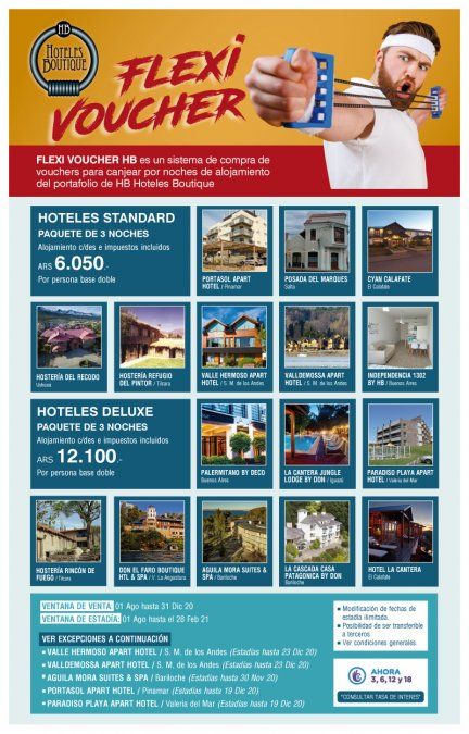 La ventana inicial de comercializaci&oacute;n de los vouchers&nbsp;de HB Hoteles Boutique&nbsp;se extiende hasta el 31 de diciembre de 2020.