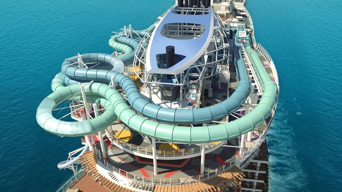 Aqua Slidecoaster, la gran novedad del último crucero de Norwegian Cruise Line.