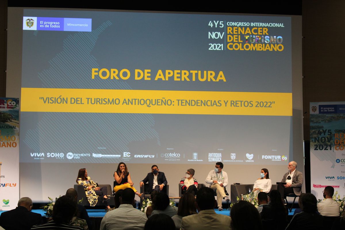 Cotelco Antioquia presentó el congreso Renacer del Turismo, el cual tuvo como tematica principal la recuperación del turismo a nivel nacional e internacional.