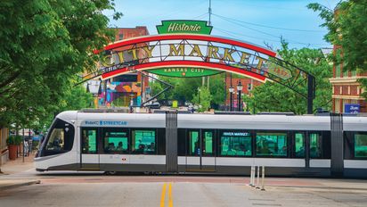 El Comité Visit USA Argentina presentó a Kansas City. Aquí, el streetcar que recorre el distrito histórico de la ciudad.