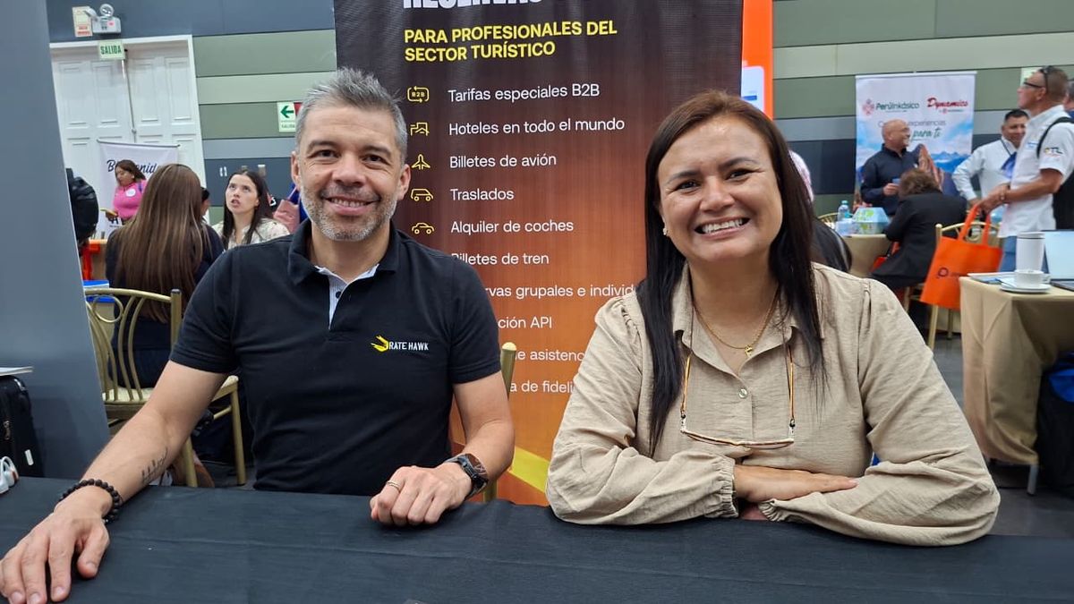 Diego Murillo y Vanessa Asencios, de RateHawk.