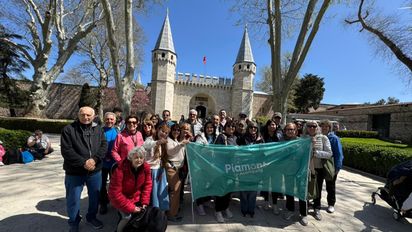 El grupo de Piamonte que se encuentra disfrutando de los atractivos de Turquía.