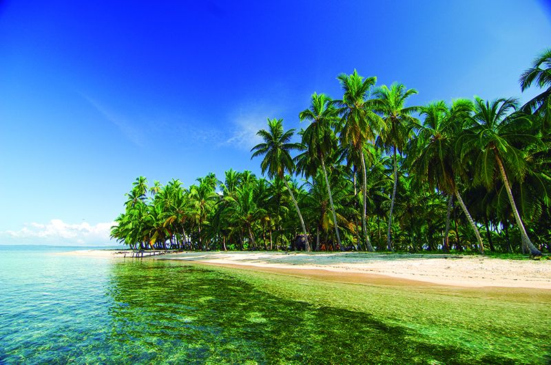 Islas sobre el Pacífico.