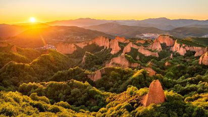 Las Médulas en Ponferrada es uno de los grandes tesoros naturales de la provincia de León.