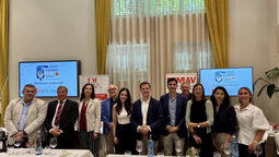 Directivos de turismo de Madrid, UNAV y FETAVE en la presentacion del II Tourism Pitch Lunch de FETAVE.