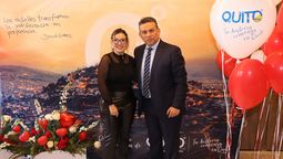 Irene Guijarro, directora MICE de Quito Turismo y Etzon Romo, gerente general de Quito Turismo.