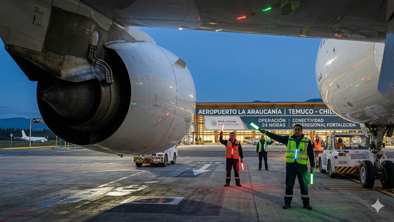 Programa Aeropuertos 24 Horas anunciado por la Subsecretaría de Turismo comenzará con La Serena y Temuco.