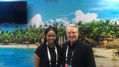 Estefanía Sánchez Mercedes&nbsp;y Mark Jordan representaron a Tropical Incentives DMC durante la última edición de DATE.