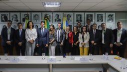 La autoridades del gobierno de Brasil en el lanzamiento del PATI.