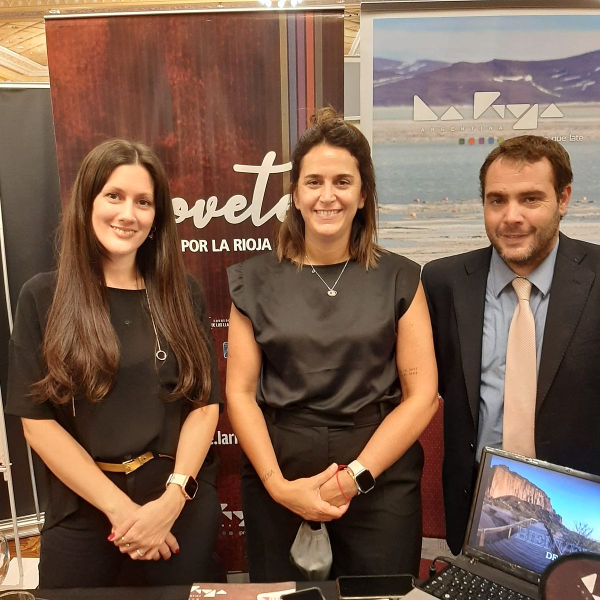 La Rioja en ECTU 2022: Florencia Roldán, Dolores Sullair y Francisco Sarkis.