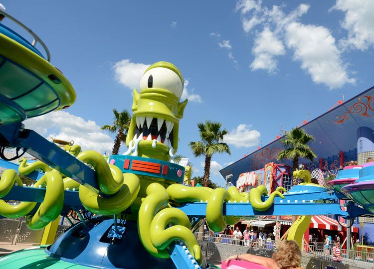 En este “pulpo” los visitantes están a merced de Kang (¿o será Kodos?).