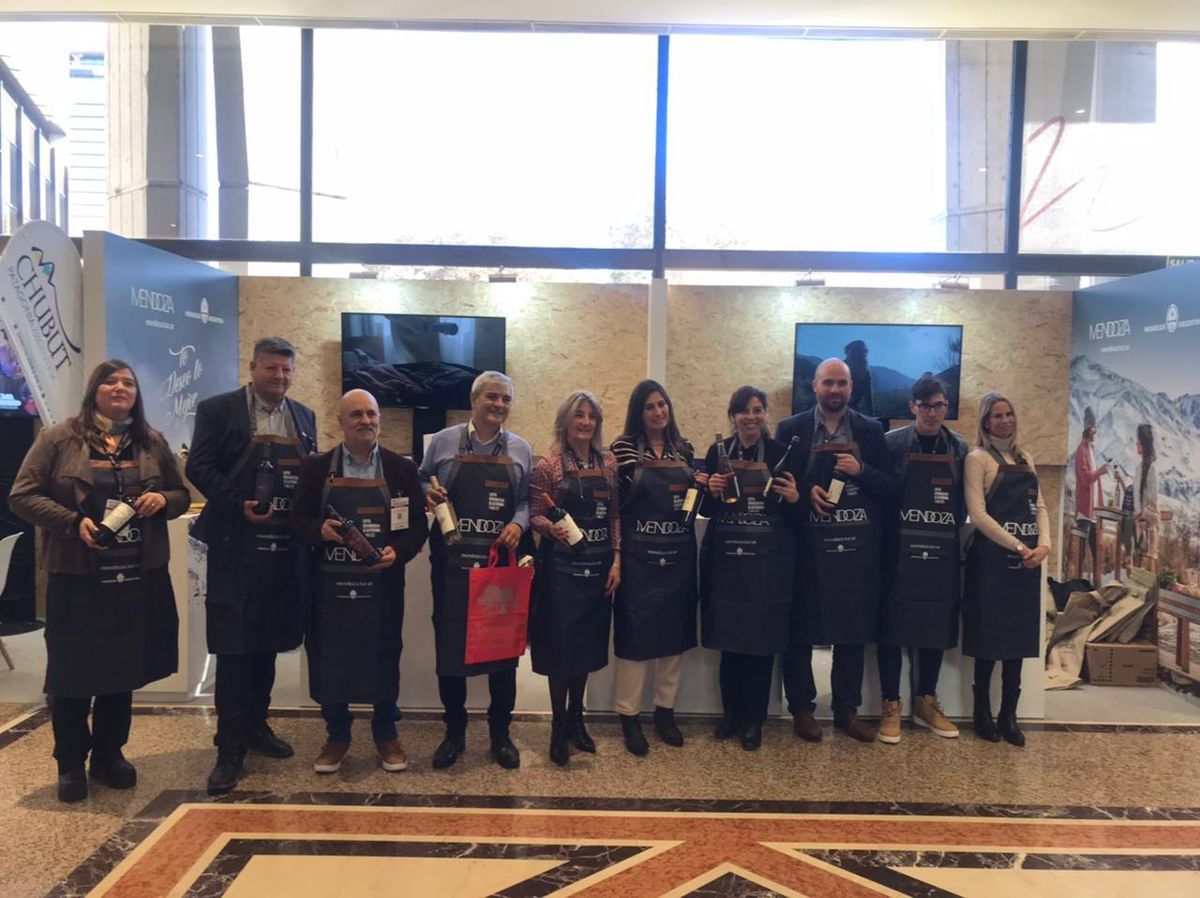 Los representantes de los destinos de Mendoza en ECTU 2023.