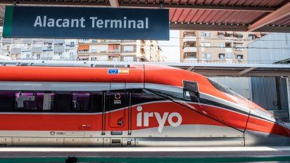 Tren de Iryo en su viaje inaugural en la ruta Madrid-Alicante