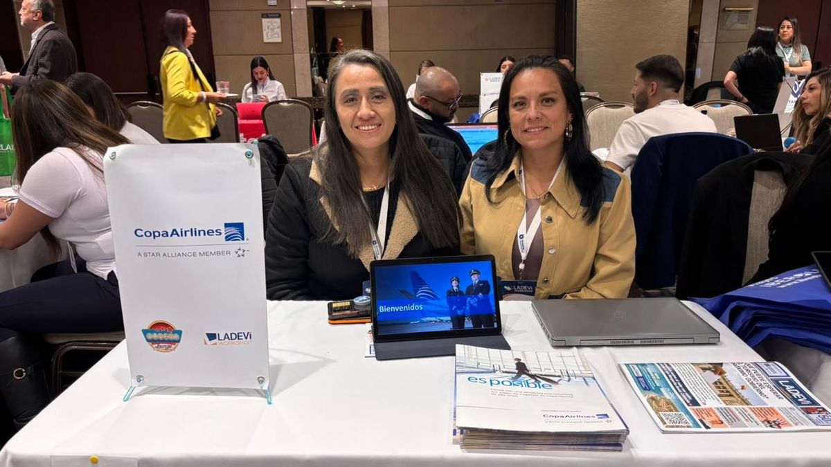Dayana Barrera y Nydia Rodríguez, Copa Airlines en el marco del Ladevi Workshop Bogotá 2026-1.
