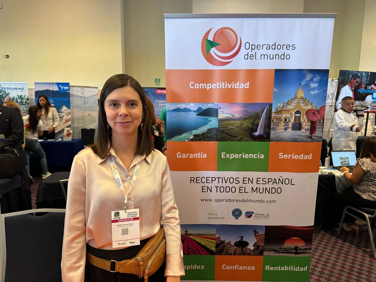 Operadores del Mundo expone su oferta de beneficios y ventajas para agentes de viajes en EPTUR 2024.