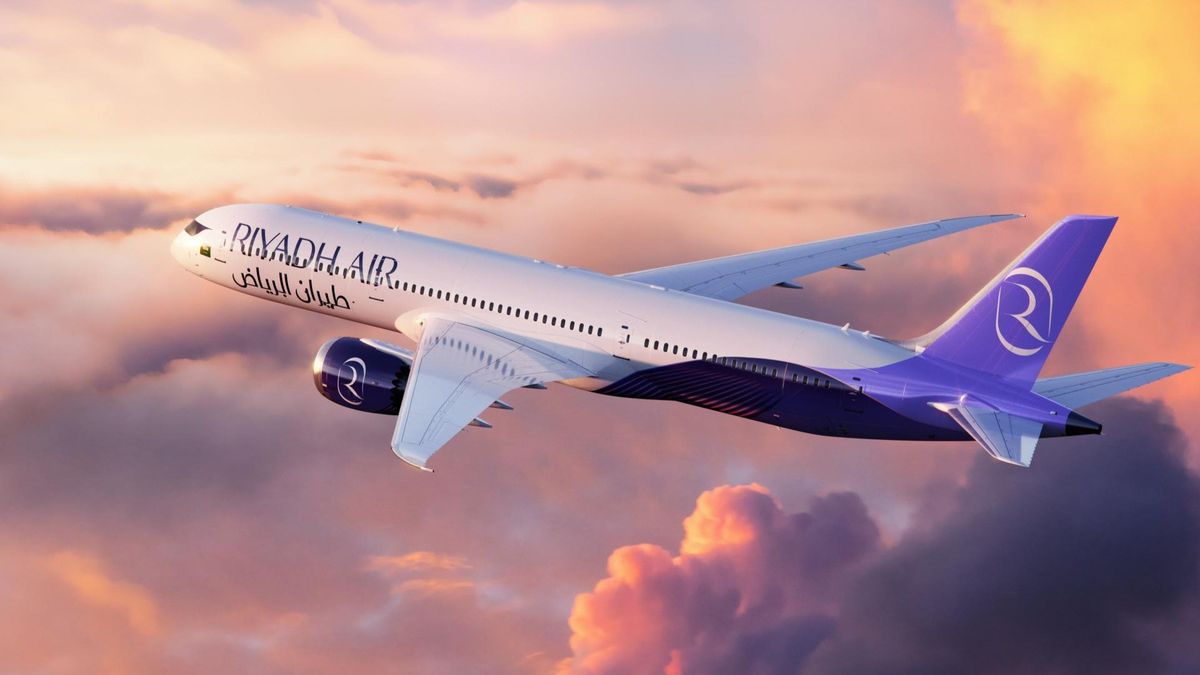 Avión de la flota de la aerolínea Riyadh Air