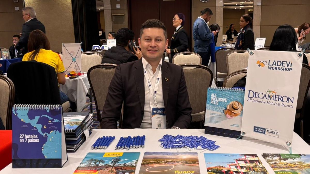 Cristian Vallejo, Decameron All Inclusive Hotels & Resorts en el marco del Ladevi Workshop Bogotá 2026-1.