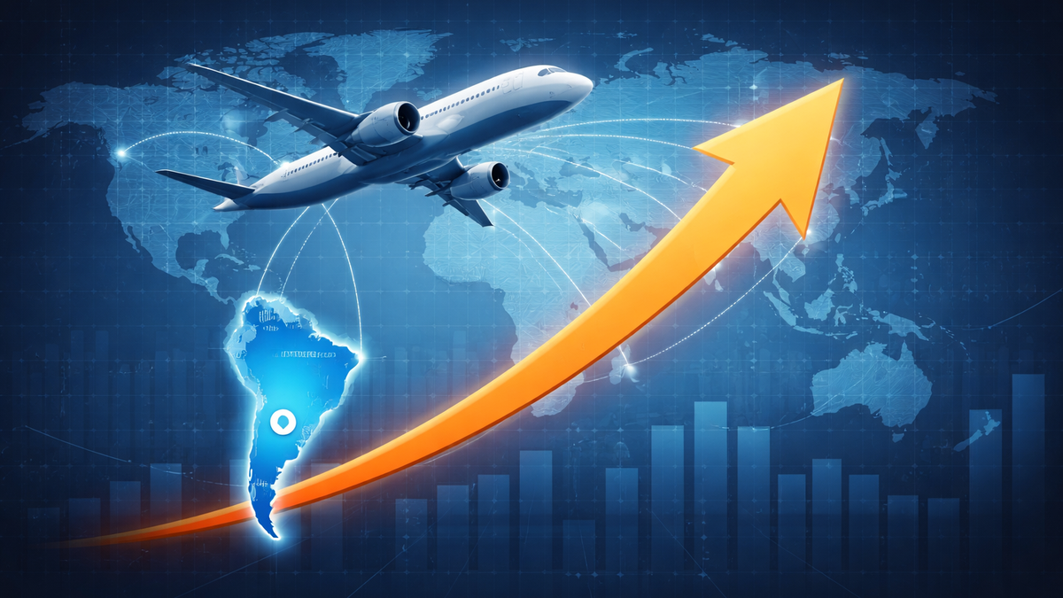 Argentina crece en vuelos y plazas aéreas.&nbsp;