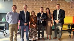Innovación y lanzamiento de Tecla 2026: Pedro Pablo Mir, gerente general Caja Los Andes Digital; Álvaro Castilla, gerente general Caja Los Andes Turismo; Francisca Herrera, Hoteleros de Chile; Tomás Zavala, gerente general Caja Los Andes; Mónica Zalaquet, Fedetur; Francisco Santa María, Duoc UC.
