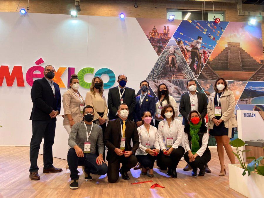 Parte de la delegación empresaria de México en Anato.