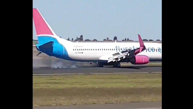Boeing 737-800 debió aterrizar de emergencia en Johannesburgo, Sudáfrica.