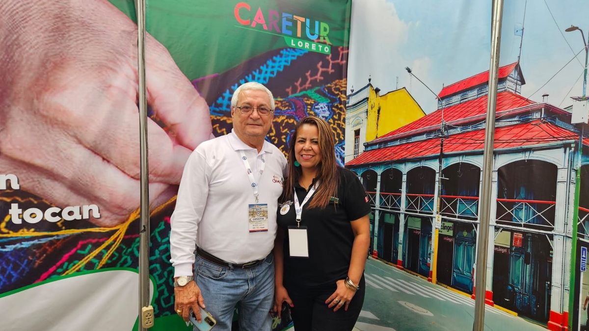 Teddy Vásquez, presidente de Caretur Loreto y Yenny Fajardo, gerente de Genesiss Travel Reps. Teddy Vásquez, presidente de Caretur Loreto y Yenny Fajardo, gerente de Genesiss Travel Reps.