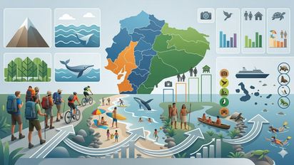 Estadísticas de turismo Ecuador enero - abril 2026