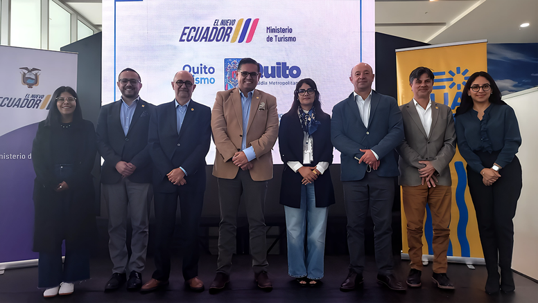 El evento de marca país contó con la presencia de Mateo Estrella, ministro de Turismo, y representantes de Ahotec, Agrepi, Captur y Quito Turismo. 