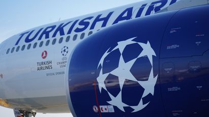Turkish Airlines: avión especial para la UEFA Champions League