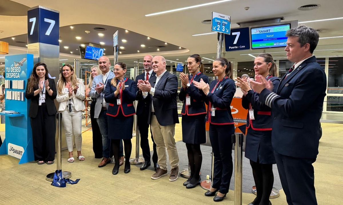 JetSMART celebra el lanzamiento de su ruta número 50 en Latinoamérica: Buenos Aires-Natal.