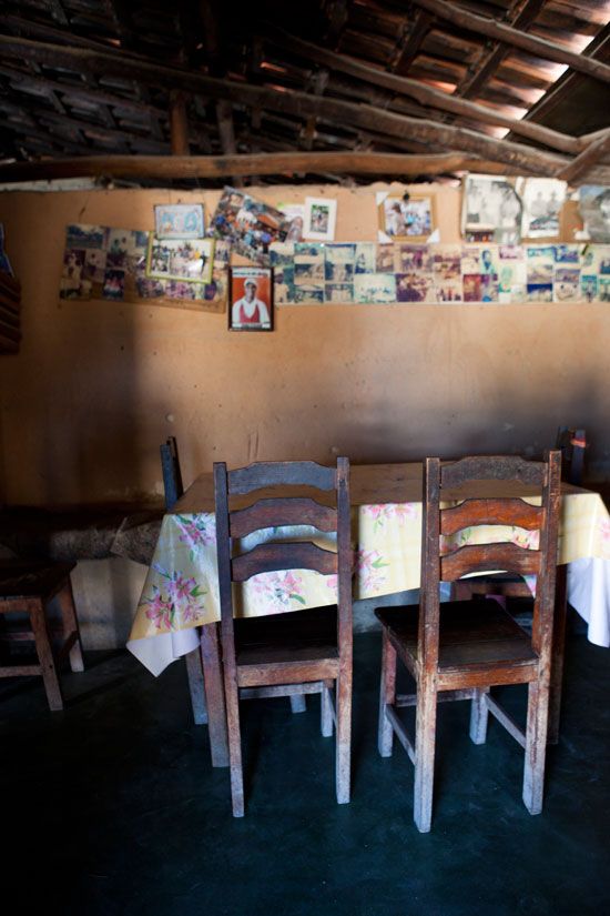 Una vivienda típica de la comunidad Kalunga.