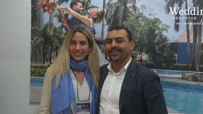 Lara Wagner -directora del Iberostar Selection de Miraflores- y Yoanki Jesús Nieves, director de marketing para Latinoamérica de Iberostar.