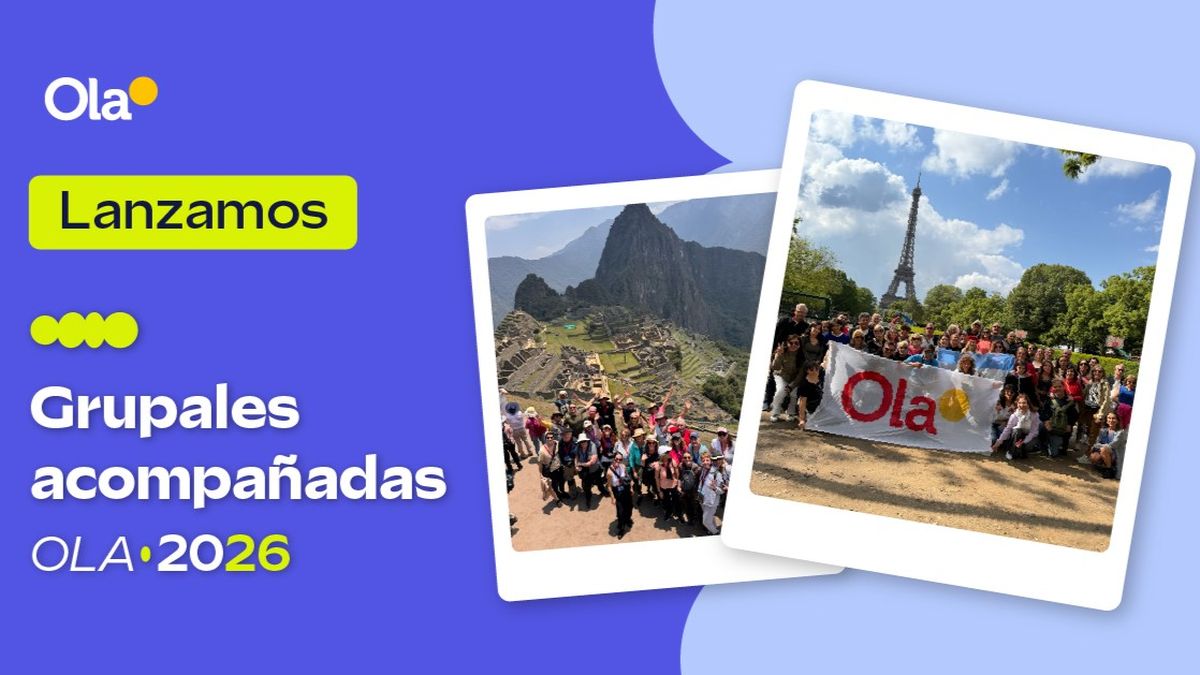Ola: fechas confirmadas y nuevos destinos para las salidas grupales acompañadas del primer semestre de 2026.&nbsp;